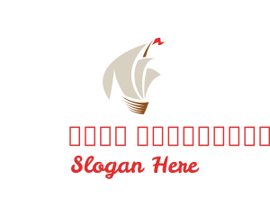 Travel Ship Sailing Logo