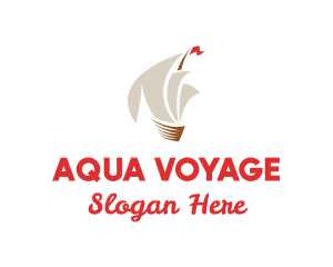 Travel Ship Sailing logo design