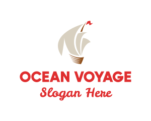 Travel Ship Sailing logo design