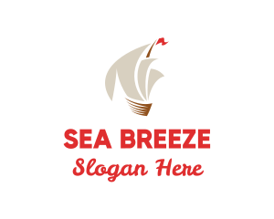 Travel Ship Sailing logo design