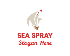 Travel Ship Sailing logo design