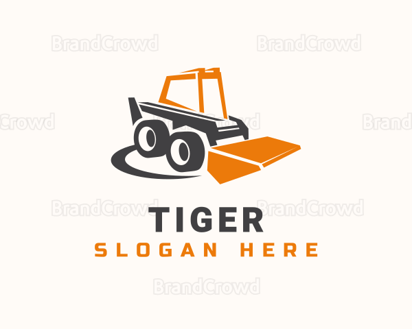 Bulldozer Industrial Builder Logo
