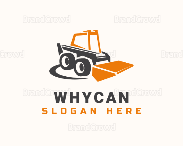 Bulldozer Industrial Builder Logo