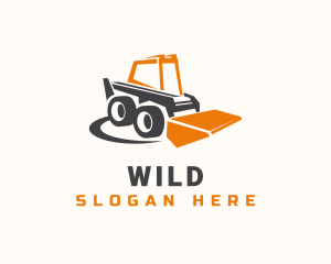 Machinery - Bulldozer Industrial Builder logo design