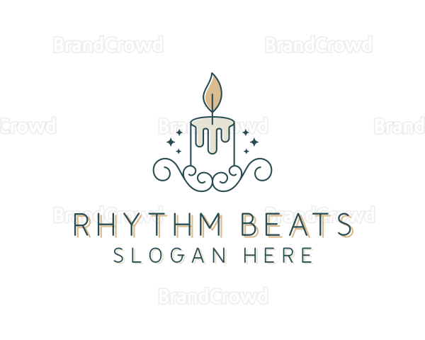 Candle Interior Designer Decor Logo