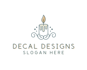 Candle Interior Designer Decor logo design