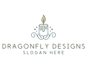 Candle Interior Designer Decor logo design