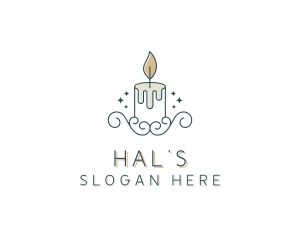 Interior Designer - Candle Interior Designer Decor logo design