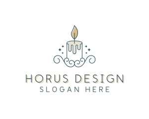 Candle Interior Designer Decor logo design