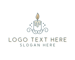 Interior Designer - Candle Interior Designer Decor logo design