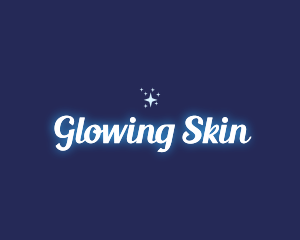 Glowing Star Sparkle logo design