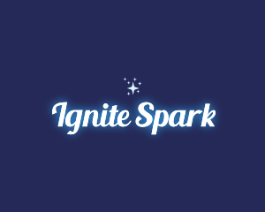 Glowing Star Sparkle logo design