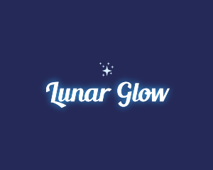 Moonlight - Glowing Star Sparkle logo design