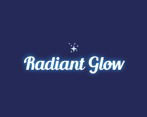 Glowing Star Sparkle logo design