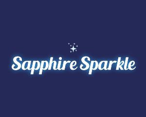 Glowing Star Sparkle logo design