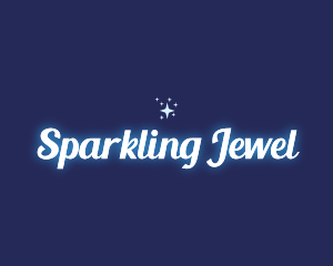 Glowing Star Sparkle logo design