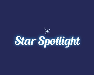 Glowing Star Sparkle logo design