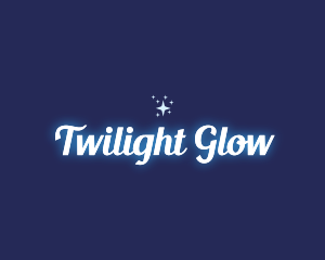 Glowing Star Sparkle logo design