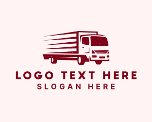 Courier - Delivery Truck Transport logo design