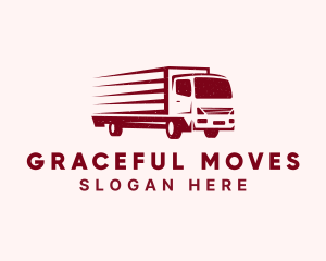 Delivery Truck Transport logo design