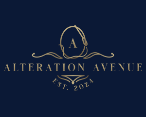 Sewing Alteration Needle logo design