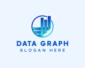 Graph Chart Finance logo design