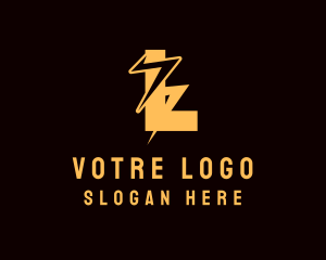 Letter L - Lightning Bolt Energy logo design