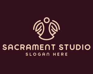 Sacrament - Holy Angel  Parish logo design