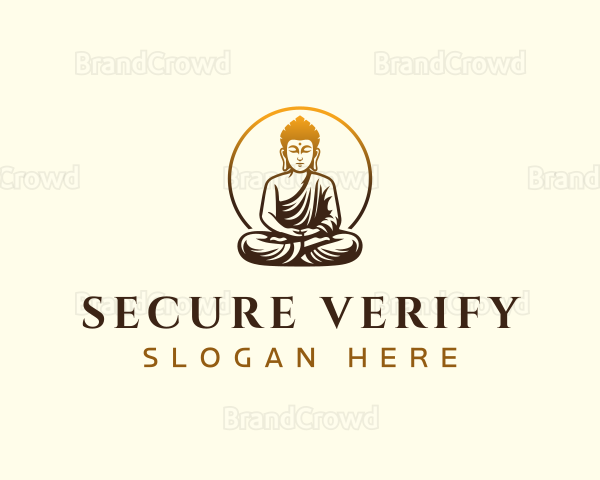 Buddha Spiritual Meditation Logo