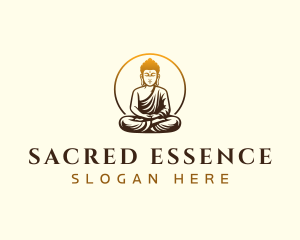 Buddha Spiritual Meditation logo design