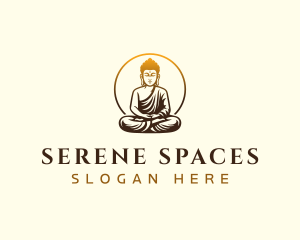 Serene - Buddha Spiritual Meditation logo design