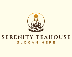 Buddha Spiritual Meditation logo design