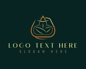 Light - Leaf Candle Light logo design