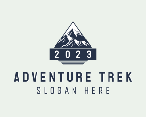 Trekking - Trekking Mountain Peak logo design