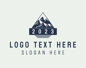 Nature Park - Trekking Mountain Peak logo design