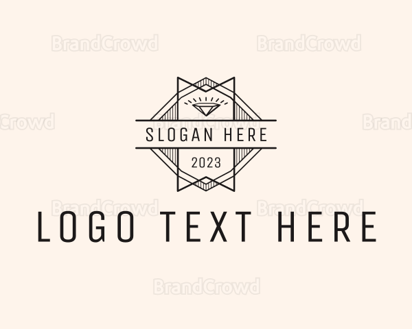 Retro Diamond Jewelry Badge Logo