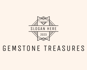 Retro Diamond Jewelry Badge logo design