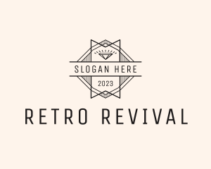 Retro - Retro Diamond Badge logo design