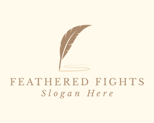 Feather Quill Literature logo design