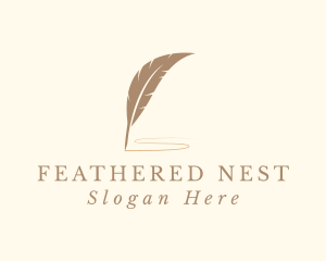 Feather Quill Literature logo design