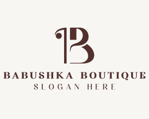 Luxury Fancy Boutique Letter B logo design