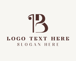 Hotel - Luxury Fancy Boutique Letter B logo design