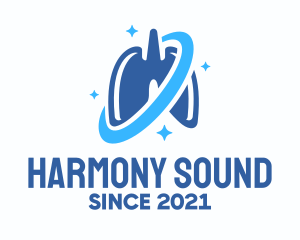 Sparkling - Blue Shining Respiratory Lungs logo design