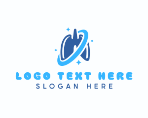 Pulmonary - Lung Breath Oxygen logo design