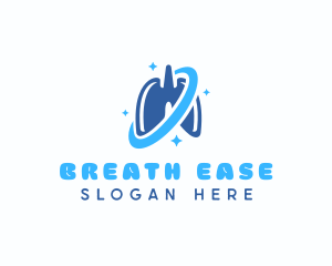 Lung Breath Oxygen logo design