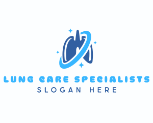 Lung Breath Oxygen logo design