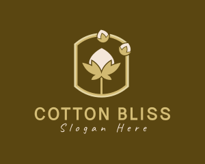 Cotton Flower Plant logo design