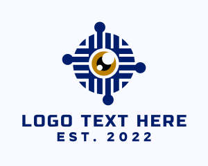 Circuitry - Tech Eye Surveillance logo design