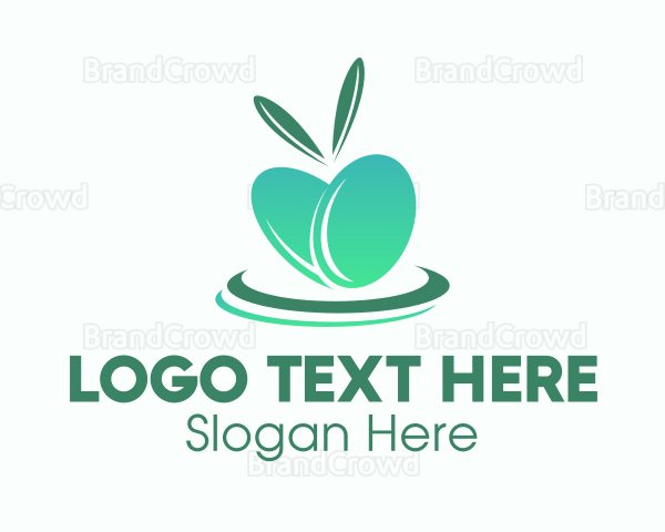 Modern Green Gradient Olives Logo