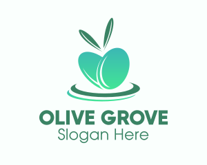 Modern Green Gradient Olives logo design